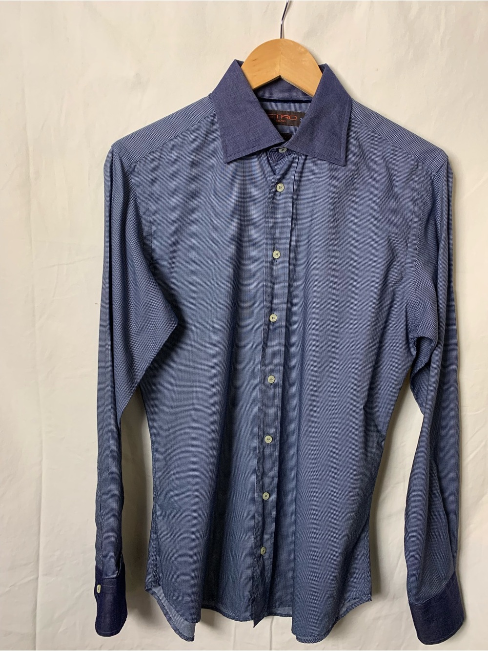 Etro Two-Tone Blue Dress Shirt